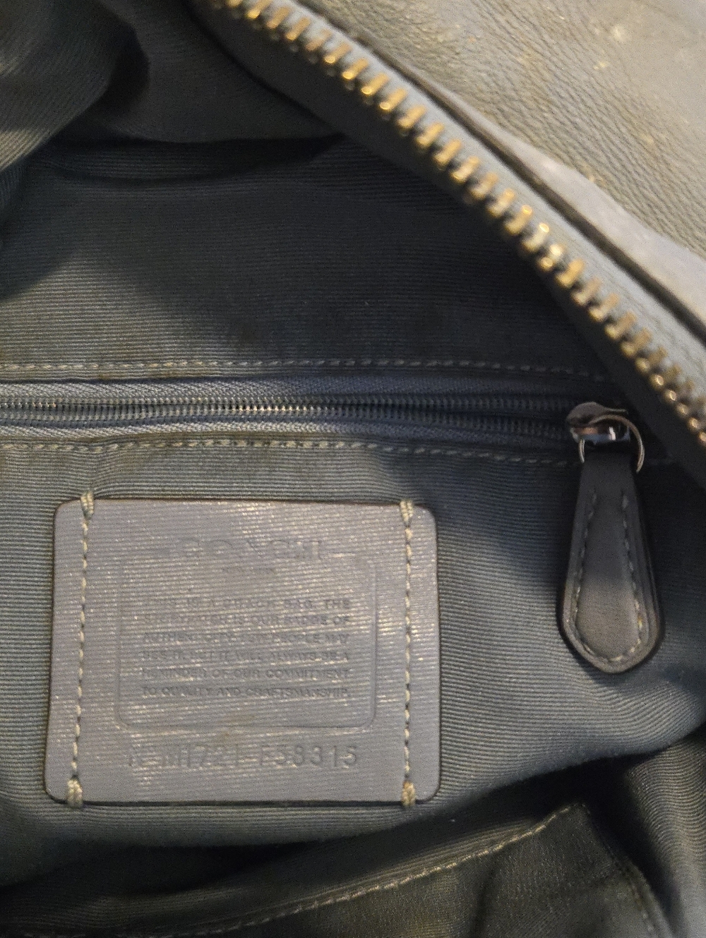 Coach Mini Charlie Backpack Signature Canvas Leather Grey Brown F58315 - Picture 12 of 14